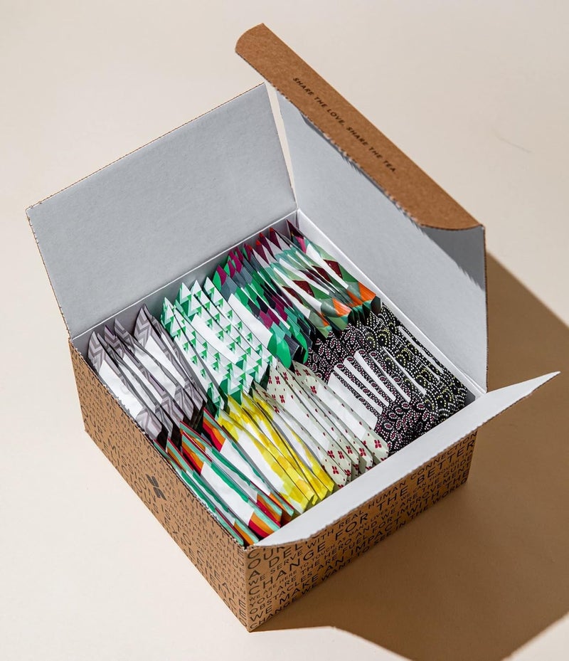 Art of Tea Assorted Tea Bags Sampler - 50 Count Caffeinated and Non-Caffeinated Variety Pack - Image 3